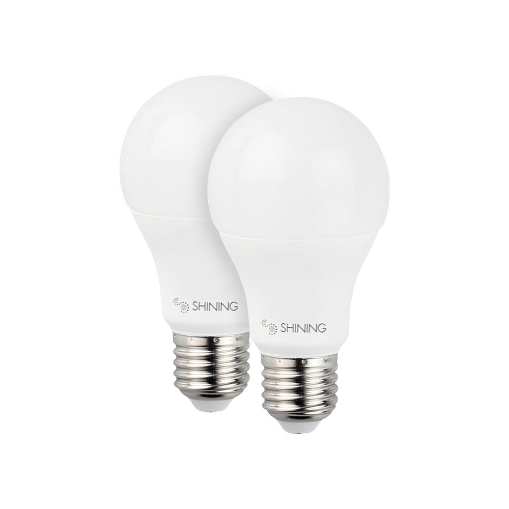 หลอด LED TOSHIBA A60 shine แพ็คคู่ 9 วัตต์ DAYLIGHT