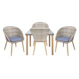 4-SEAT PATIO SET SPRING HOLLY DINING SET GRAY