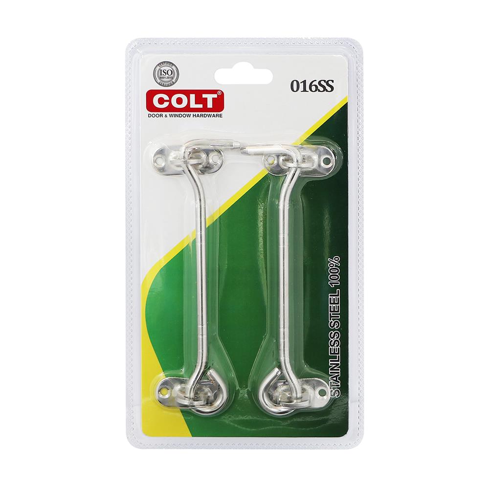 ขอสับสเตนเลส COLT 016-6 นิ้ว (แพ็ก 2 ชิ้น)