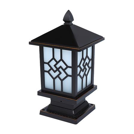 OUTDOOR POST LIGHT MOUNT CARINI 971F ALUMINIUM/GLASS CLASSIC COFFEE