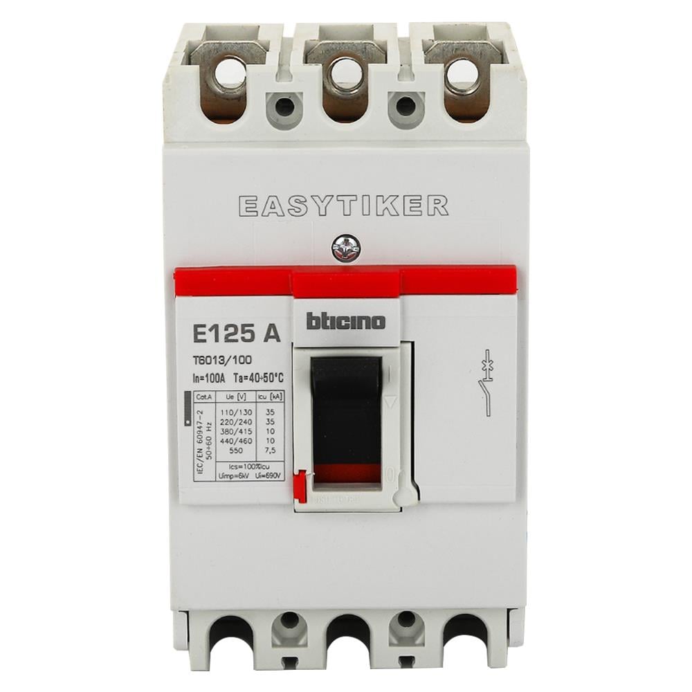 เมนเซอร์กิตเบรกเกอร์ 100 แอมป์ 3 เฟส BTICINO E125