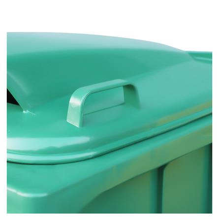 ถังขยะเหลี่ยมฝาช่องทิ้ง+ล้อ ACCO 240 ลิตร สีเขียว_2