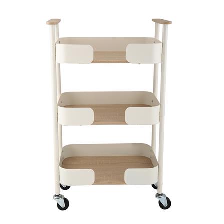 3-TIER UTILITY CART STACKO MELLOW 44X28X73.5CM CREAM
