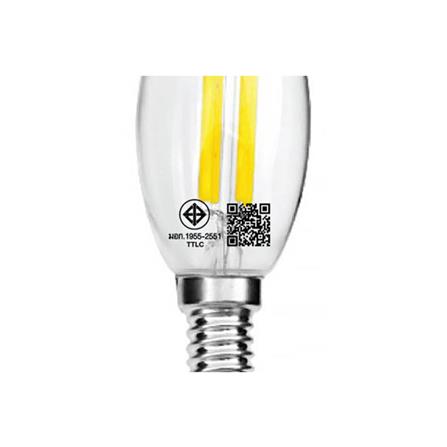 หลอด LED TOSHIBA CandleRetro Shine 4 วัตต์ WARMWHITE E14_5