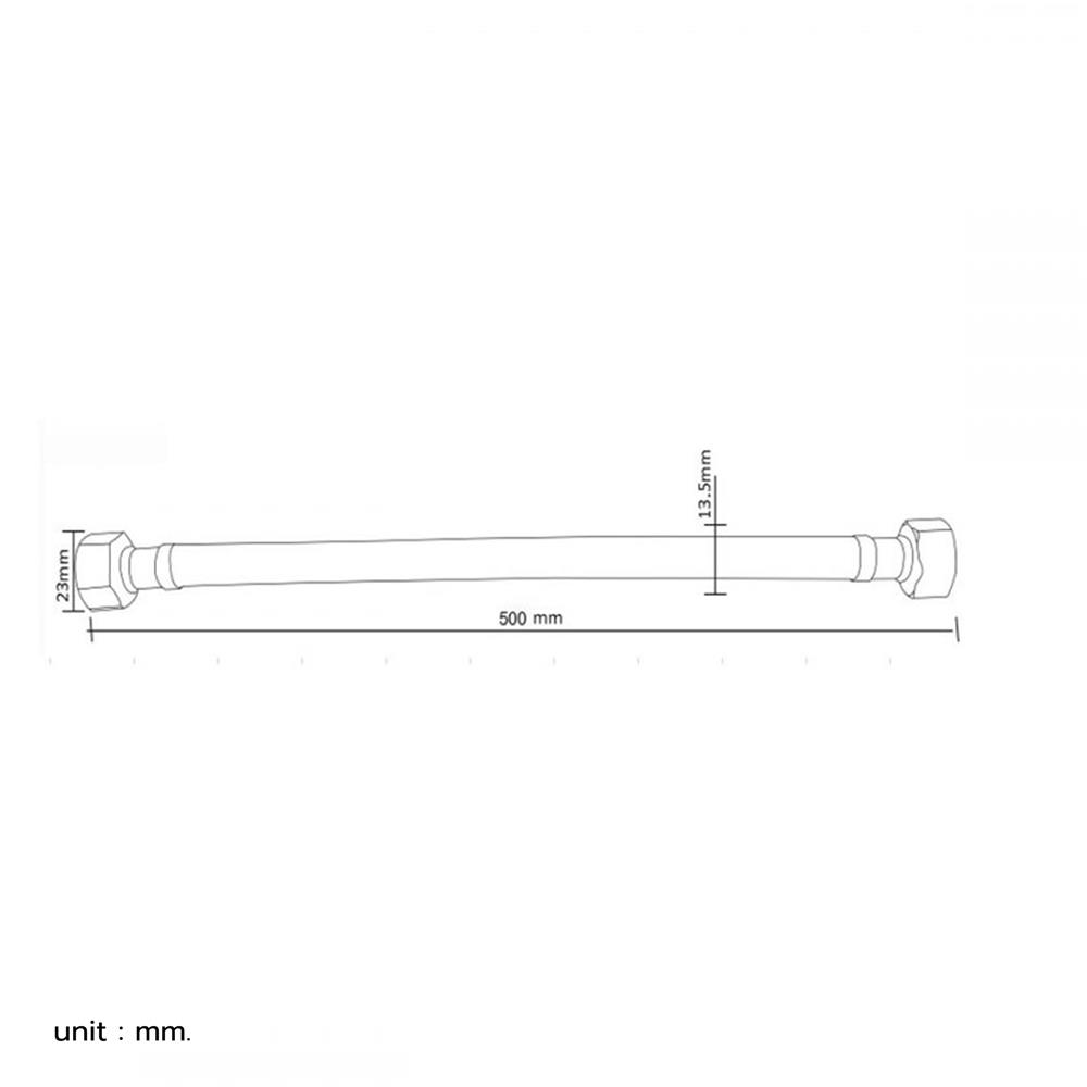 สายน้ำดีสเตนเลสน้ำอุ่น-น้ำเย็น 20 นิ้ว ITALY MRG MR 300555