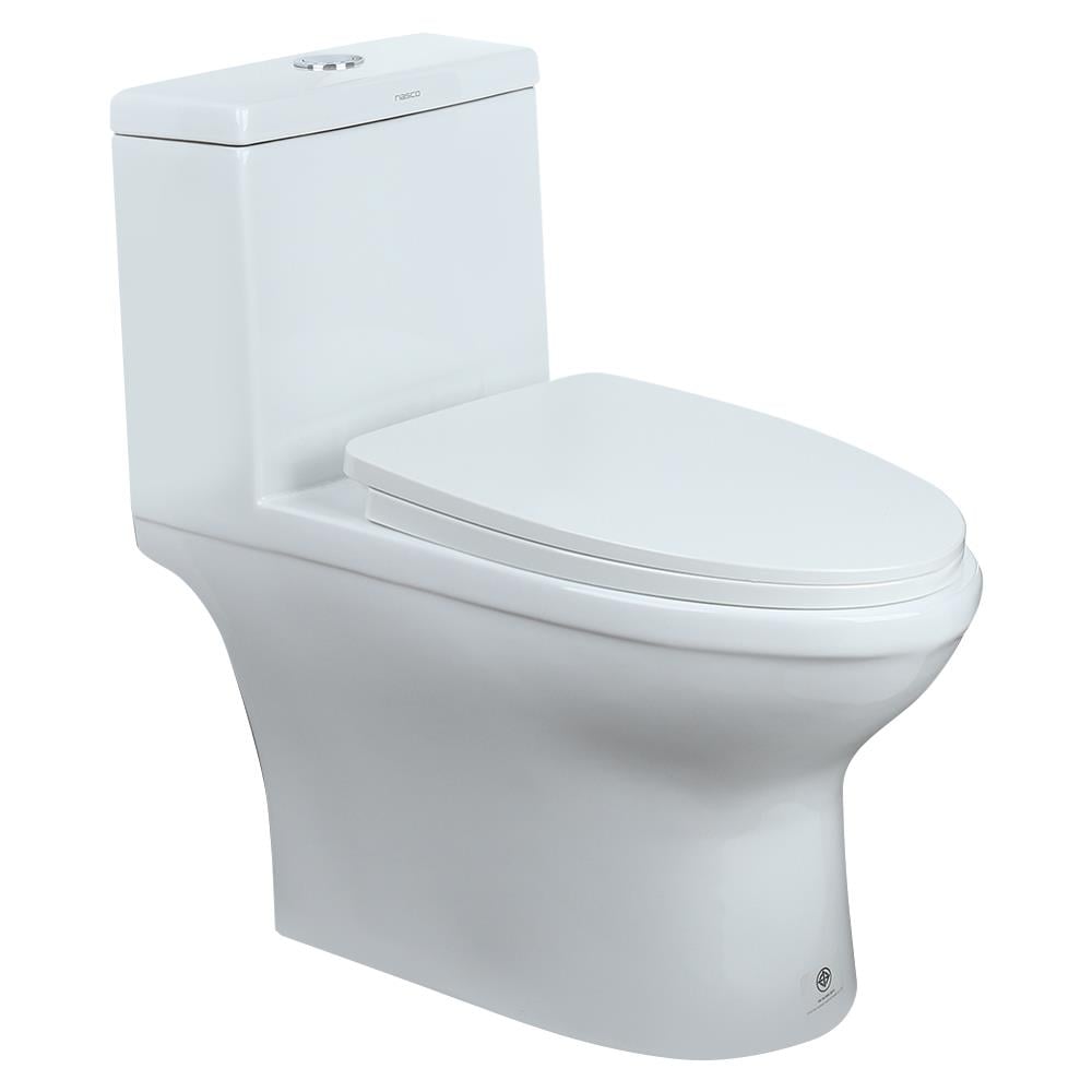 สุขภัณฑ์ 1 ชิ้น NASCO NC-8644S-WA 3/4.8 ลิตร สีขาว