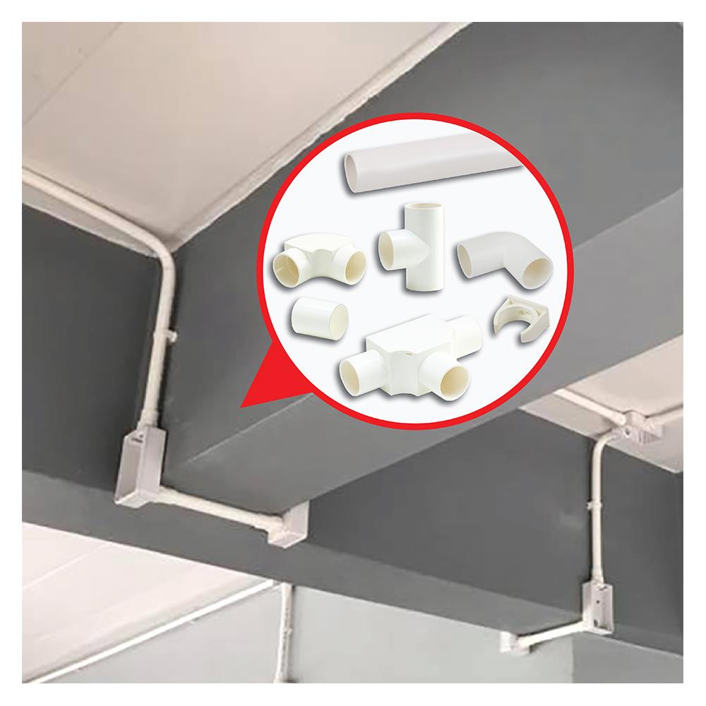 ข้อต่อสามทาง PVC SCG 32 มม. BS สีขาว