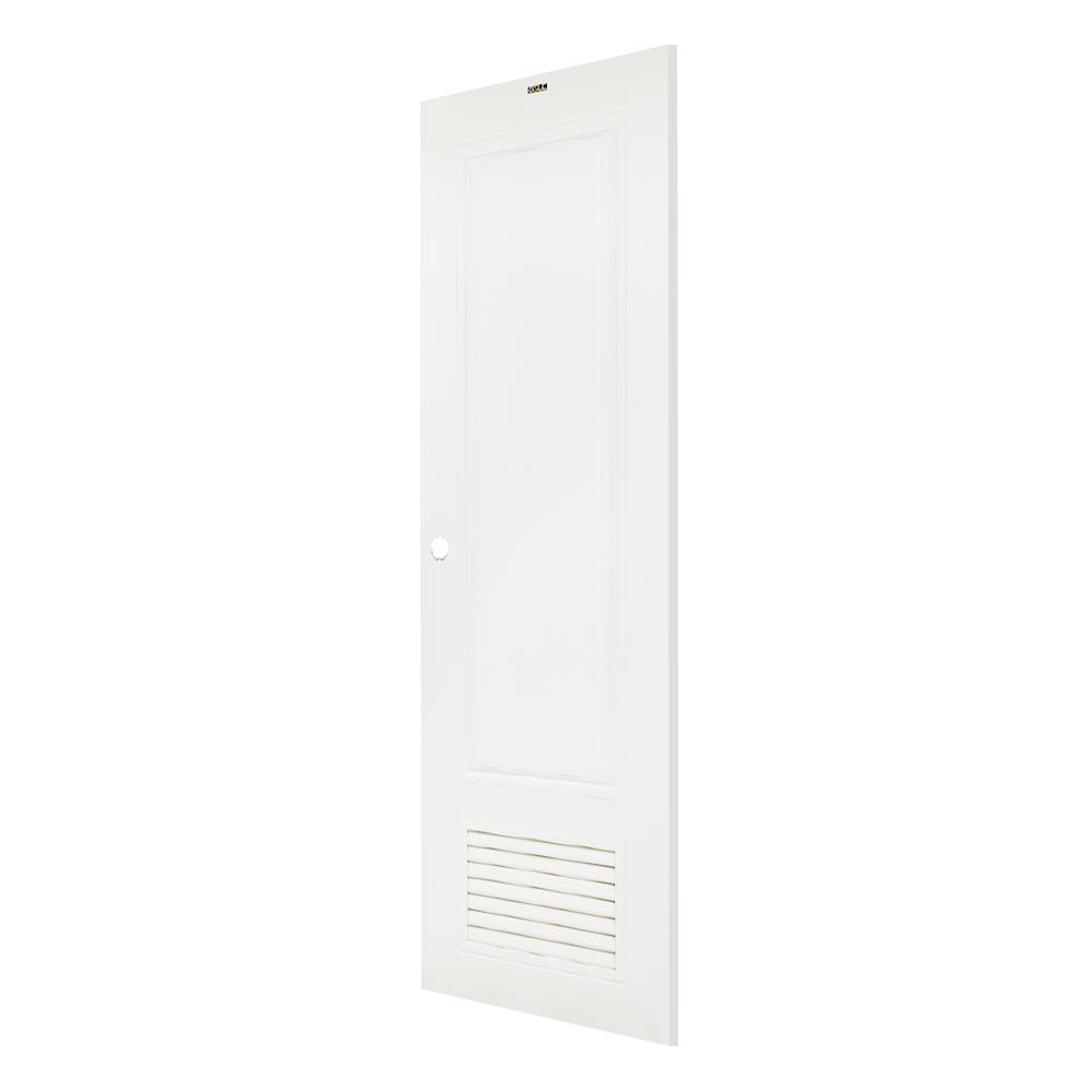 ประตูห้องน้ำ PVC เกล็ดล่าง AZLE W1 มอก. 70x200 ซม. สีขาว