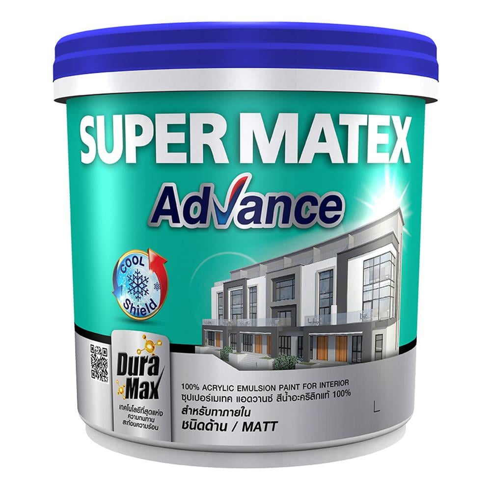 สีน้ำทาภายใน TOA SUPERMATEX ADVANCE BASE C ด้าน 9 ลิตร