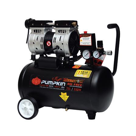 ปั๊มลม OIL FREE PUMPKIN MEGATON PTT-550W25 550 วัตต์ 25 ลิตร_0