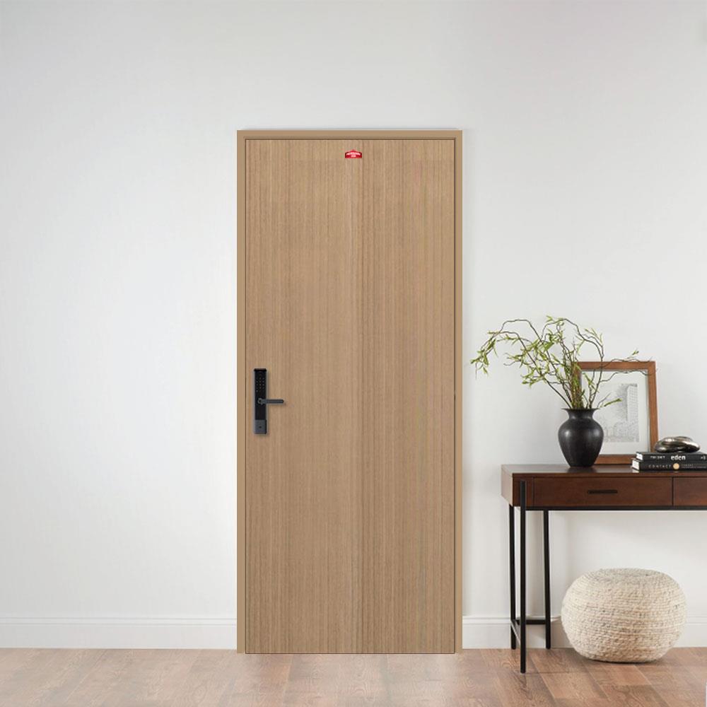 ประตูภายในเหล็ก เจาะลูกบิด PROFESSIONAL DOOR D1-40 79.2x199.4 ซม. สีน้ำตาล