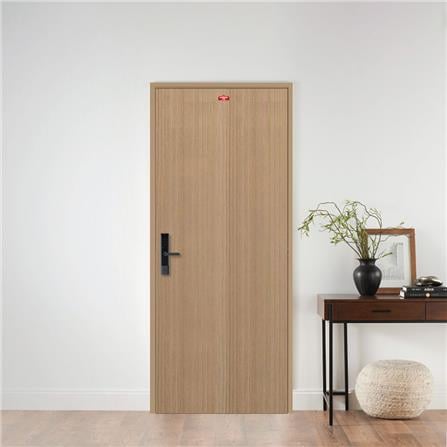 ประตูภายในเหล็ก เจาะลูกบิด PROFESSIONAL DOOR D1-40 79.2x199.4 ซม. สีน้ำตาล_2