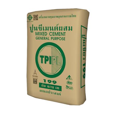 ปูนซีเมนต์ผสม TPI 199 50 กก. สีเขียว_0