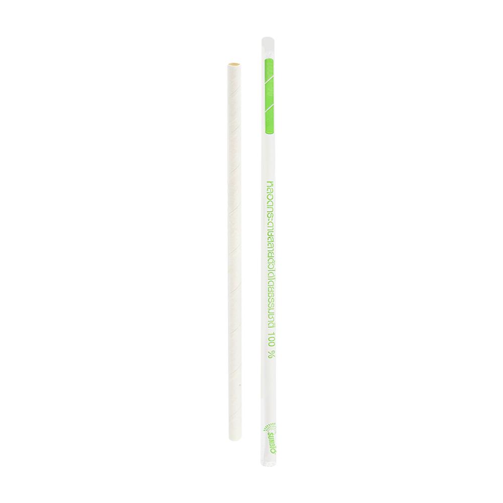 หลอดกระดาษ 21 ซม. SUNBIO 100 เส้น