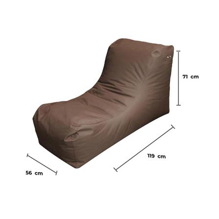 เบาะรองนั่ง HOME LIVING STYLE LINE 22X47 นิ้ว สีน้ำตาล_4