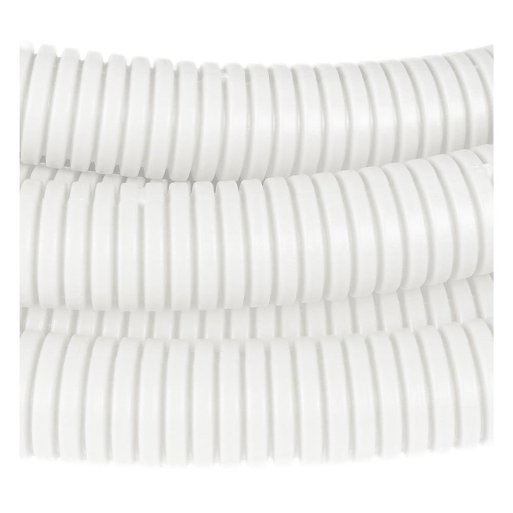 ท่ออ่อนลายลูกฟูก ELEKTRA 20 มม. 5 ม. สีขาว