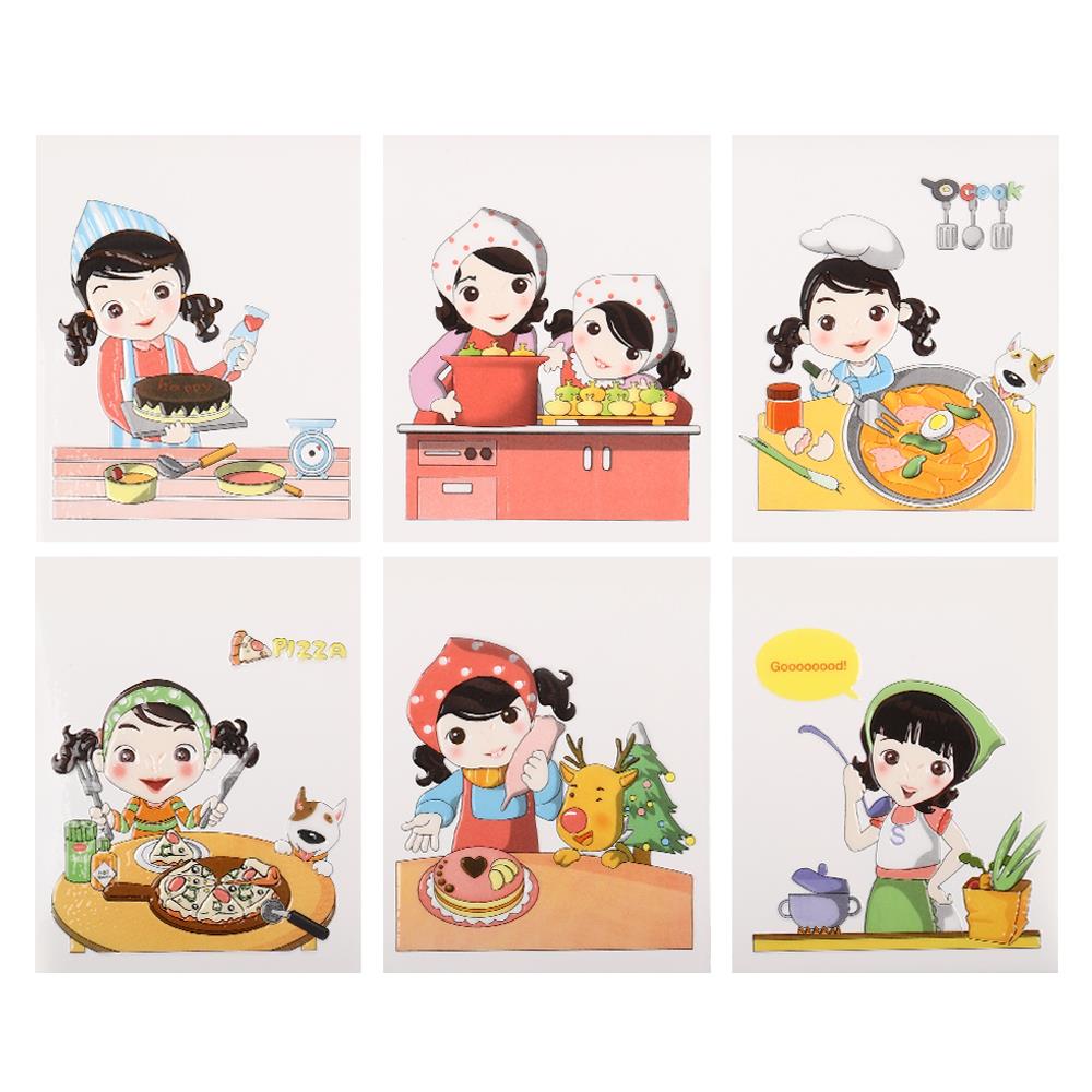 กระเบื้องผนังภาพชุด 8x10 นิ้ว ลูกครัว