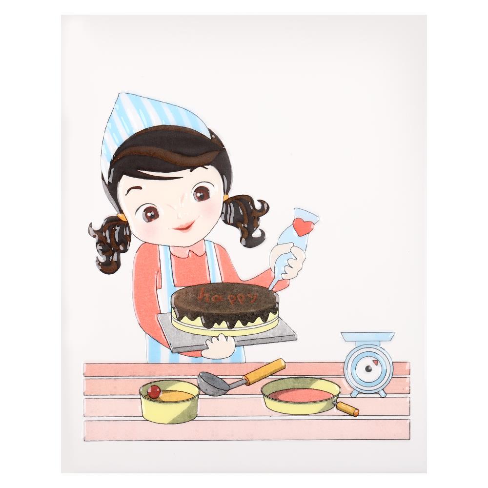 กระเบื้องผนังภาพชุด 8x10 นิ้ว ลูกครัว