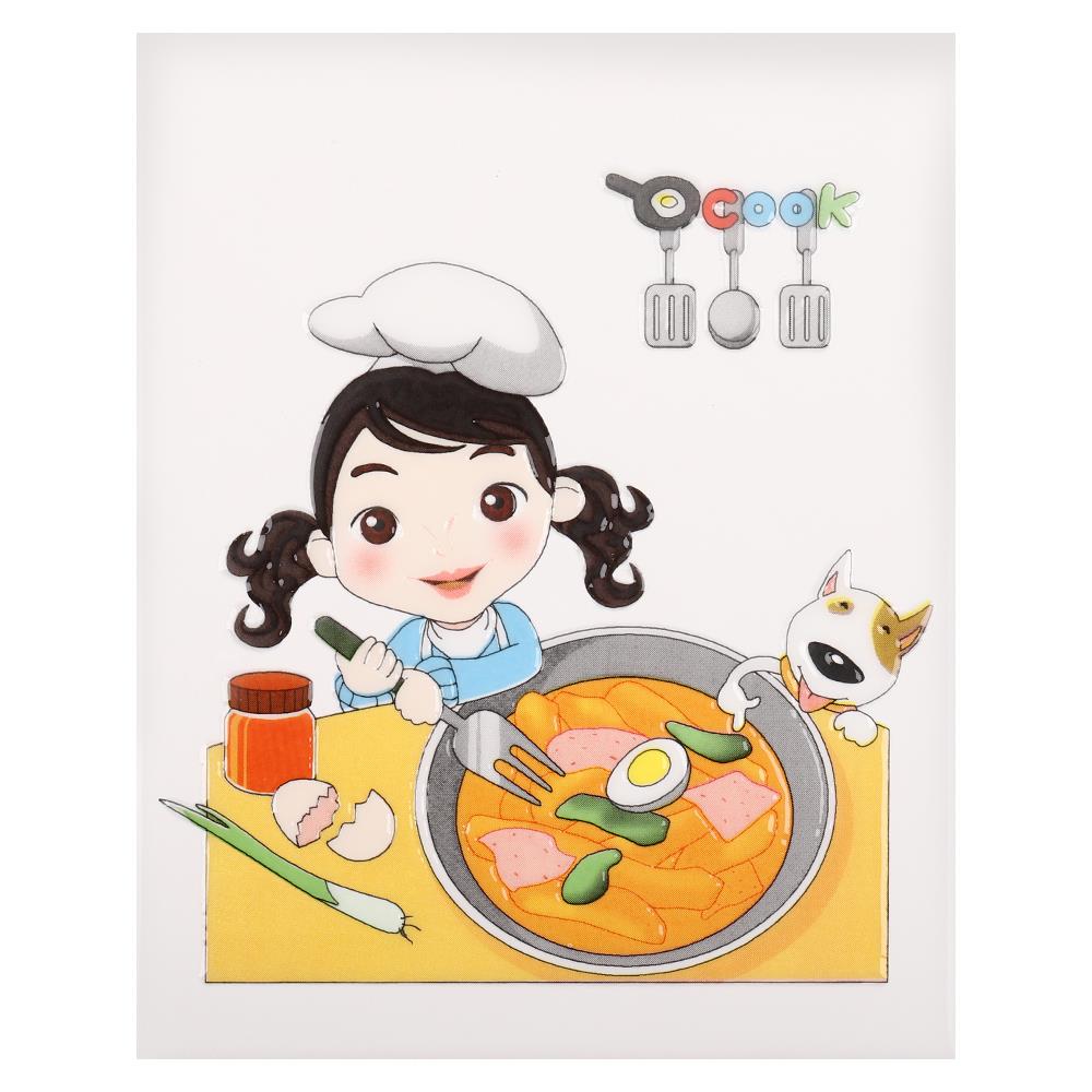กระเบื้องผนังภาพชุด 8x10 นิ้ว ลูกครัว