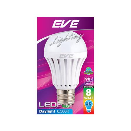 หลอด LED EVE SMART EMERGENCY 8 วัตต์ DAYLIGHTL E27_1