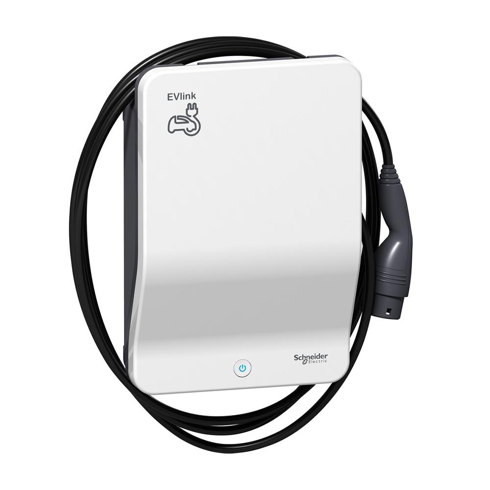 เครื่องชาร์จรถยนต์ไฟฟ้า EVLINK WALLBOX SCHNEIDER 7.4KW + สายชาร์จ T2 4 ม.