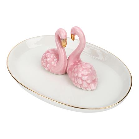 ของตกแต่ง HOME LIVING STYLE หงส์คู่ 12X7 ซม. สีชมพู_1