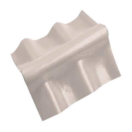 ครอบปรับมุมลอนคู่ ตัวบน ตราห้าห่วง 0.5x57x29 ซม. สีซีเมนต์_0