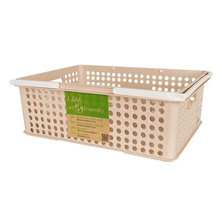 STACKABLE STORAGE BOX STACKO 5080M ECO FRIENDLY 39.5X27.5X13.5CM BEIGE