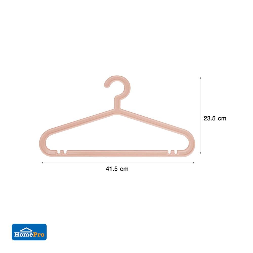 ไม้แขวนเสื้อ PLIM FRIENDLY H-005 สีชมพู แพ็ค 6