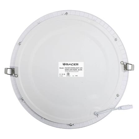 ดาวน์ไลท์ LED RACER NANO-D 24 วัตต์ DAYLIGHT 12 นิ้ว สีขาว กลม_1