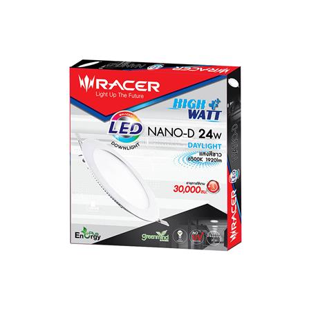 ดาวน์ไลท์ LED RACER NANO-D 24 วัตต์ DAYLIGHT 12 นิ้ว สีขาว กลม_3