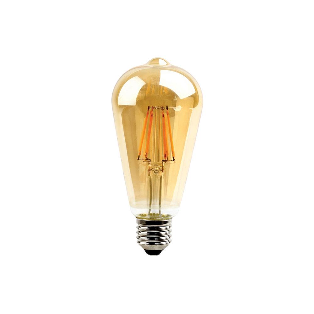 หลอด LED TOSHIBA ST64 FILA AMBER 6 วัตต์ WARMWHITE E27