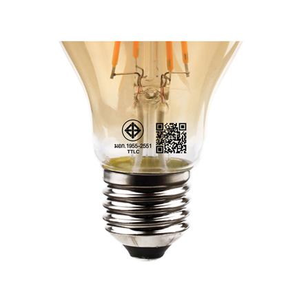 หลอด LED TOSHIBA A60 FILA AMBER 6 วัตต์ WARMWHIT E27_6