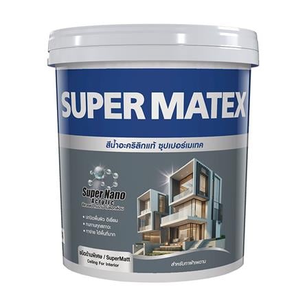 สีน้ำทาฝ้าเพดาน ชนิดด้านพิเศษ TOA SUPERMATEX M800 ...
