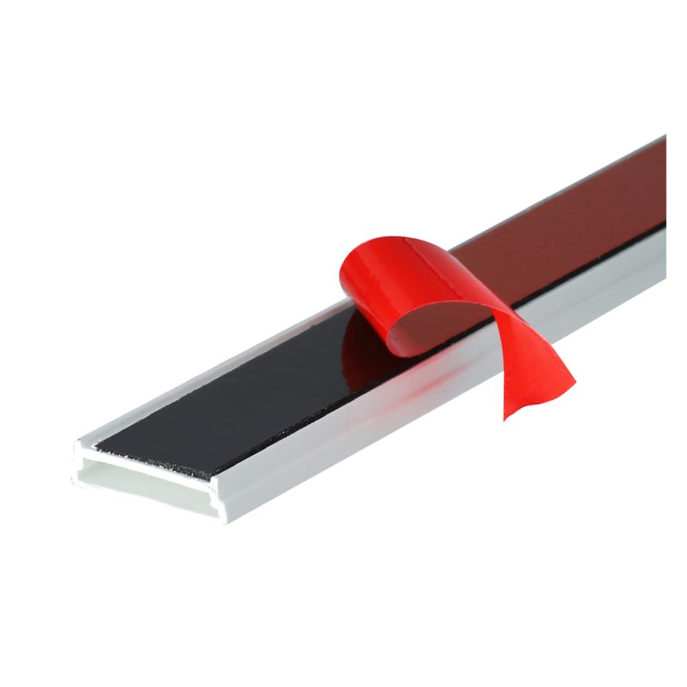 คิ้วตกแต่ง UPVC HOFFEN 200X2.5X0.7 ซม. สีขาว