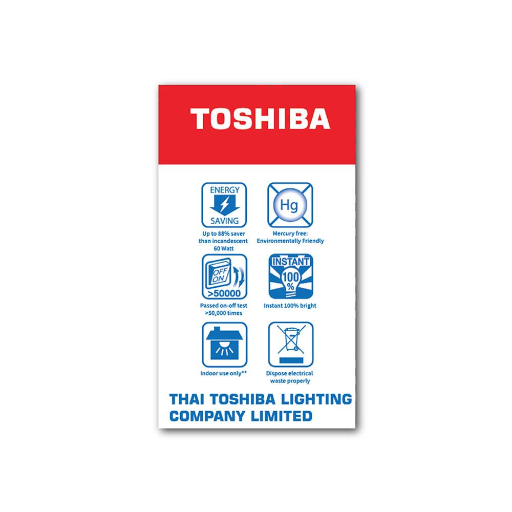 หลอด LED TOSHIBA A60 G7 15000Hr 7 วัตต์ DAYLIGHT E27