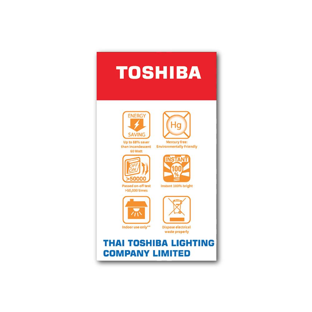 หลอด LED TOSHIBA A60 G7 15000Hr 7 วัตต์ WARMWHITE E27
