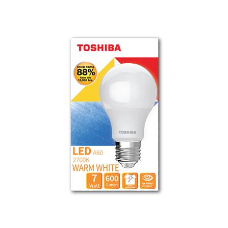 หลอด LED TOSHIBA A60 G7 15000Hr 7 วัตต์ WARMWHITE E27_1