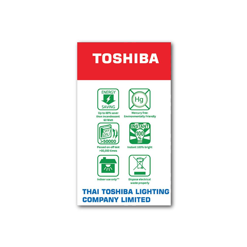 หลอด LED TOSHIBA A60 G7 15000Hr 7 วัตต์ COOLWHITE E27