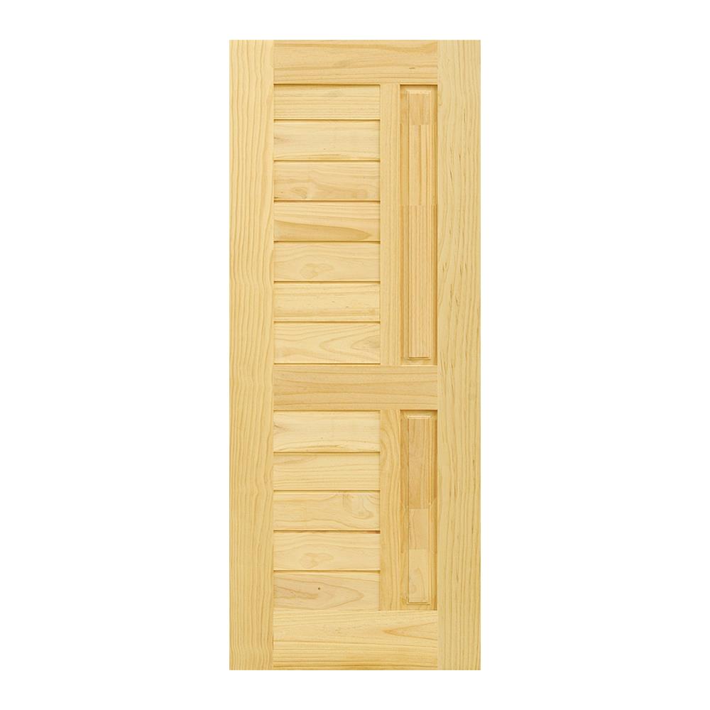 ประตูไม้สนนิวซีแลนด์ D2D ECO PINE-007 80X200 ซม.