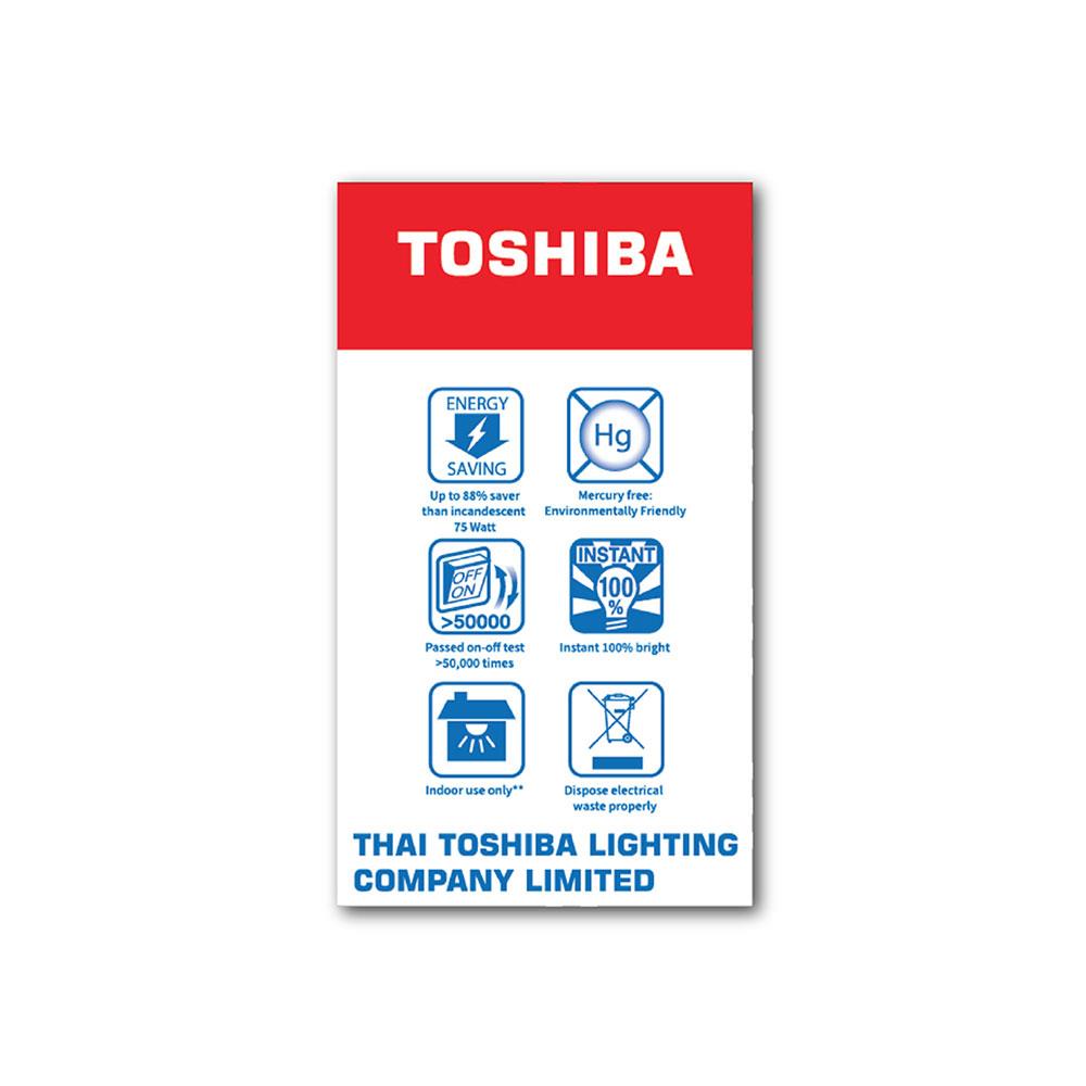หลอด LED TOSHIBA A60 G7 15000Hr 9 วัตต์ DAYLIGHT E27
