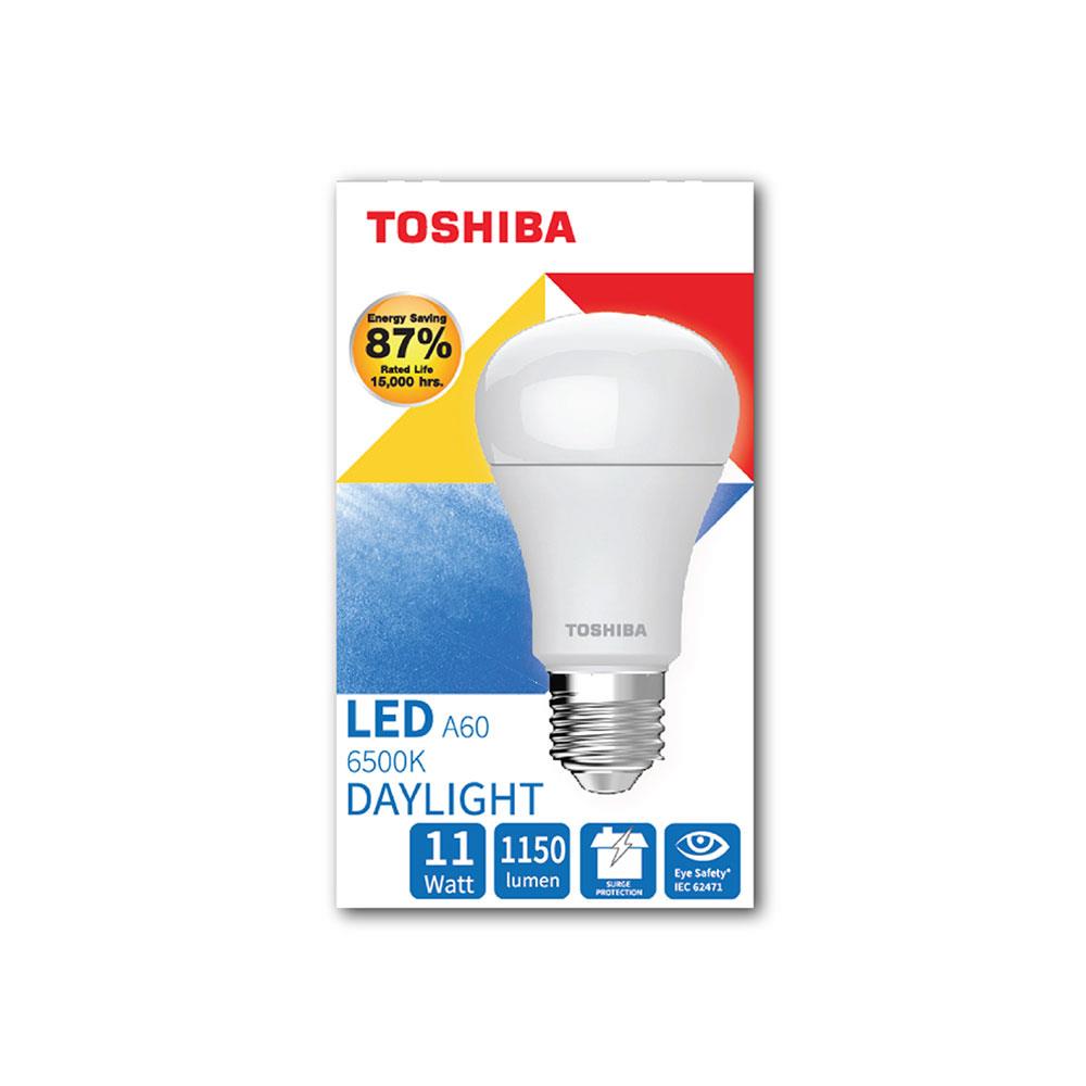หลอด LED TOSHIBA A60 G7 15000Hr 11 วัตต์ DAYLIGHT E27