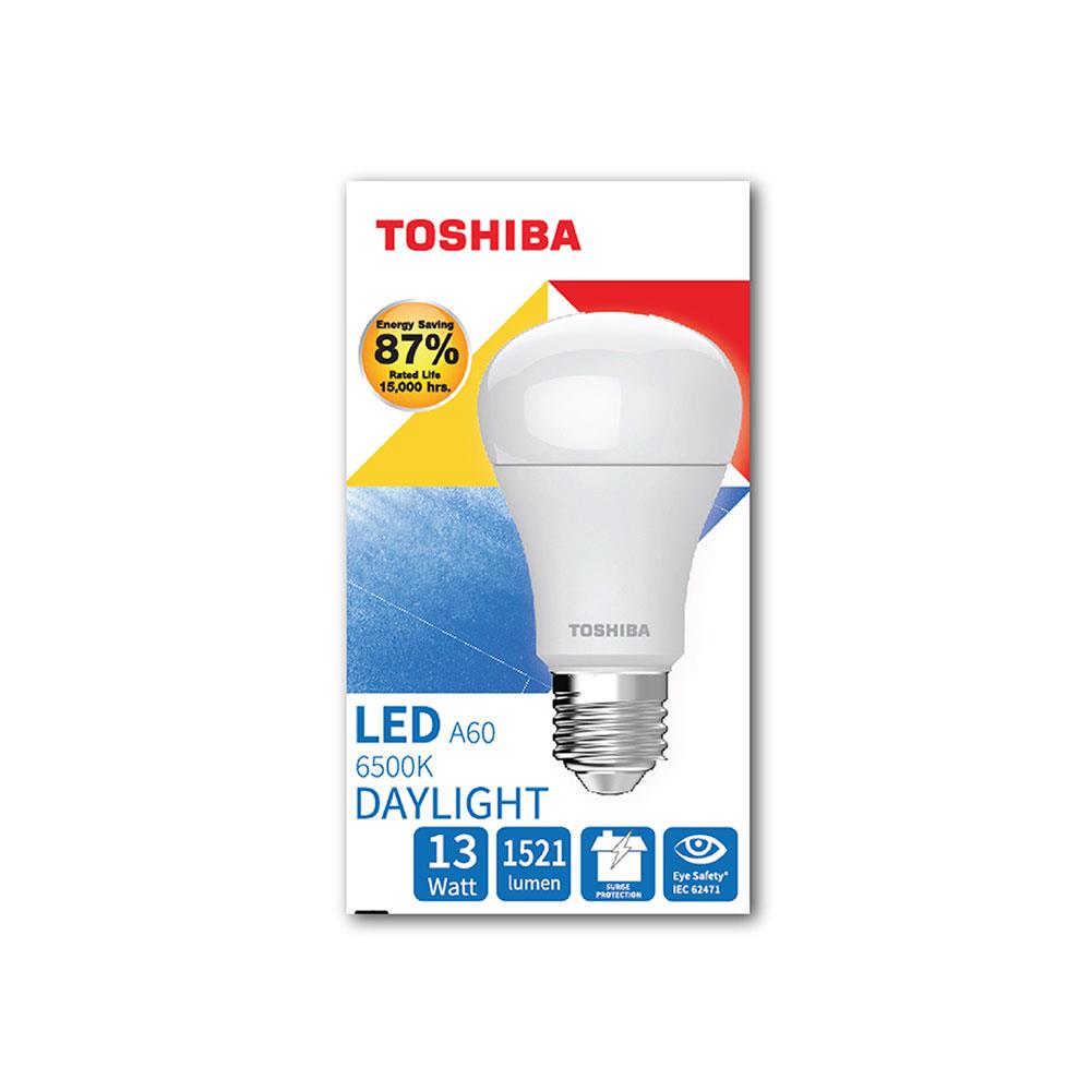 หลอด LED TOSHIBA A60 G7 15000Hr 13 วัตต์ DAYLIGHT E27