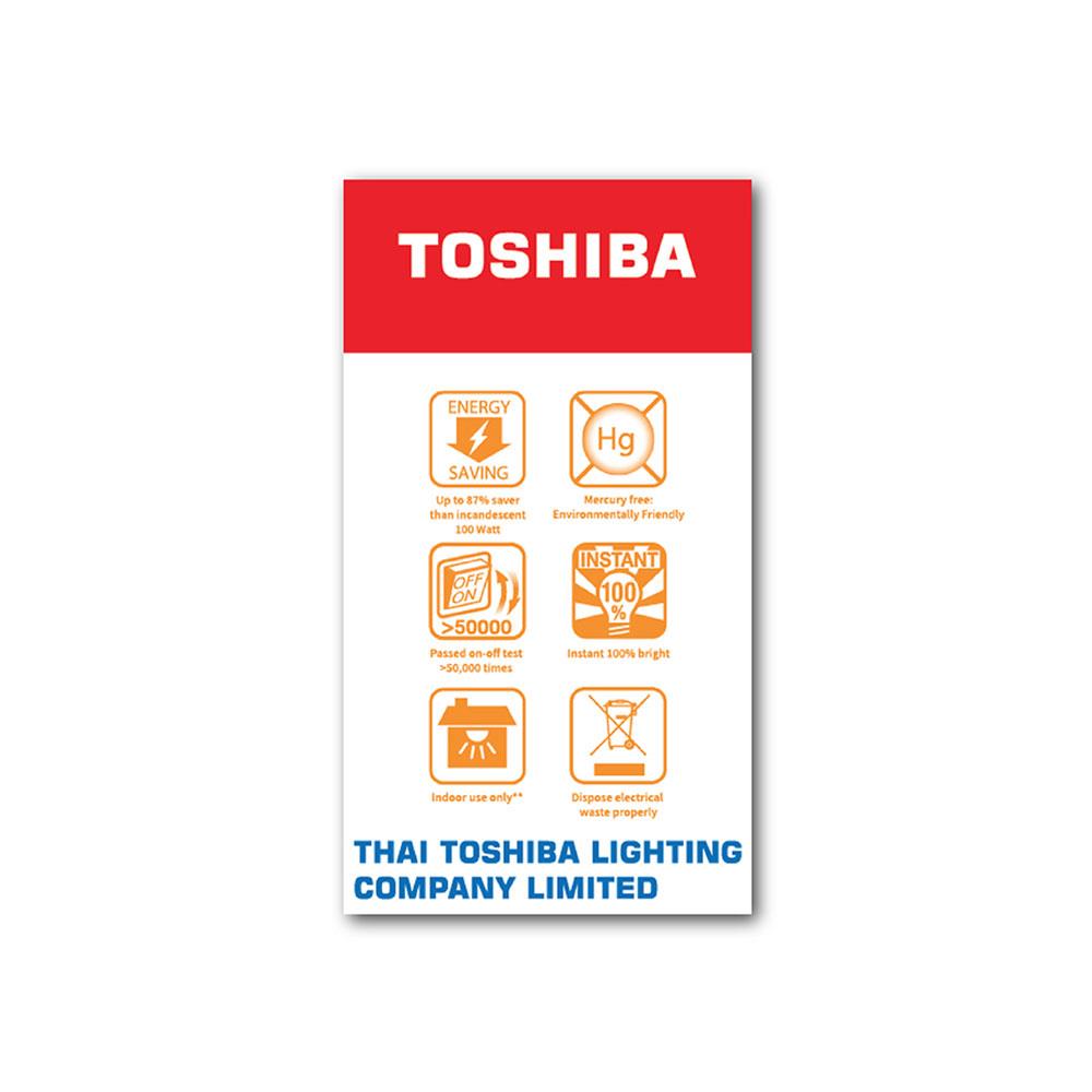 หลอด LED TOSHIBA A60 G7 15000Hr 13 วัตต์ WARMWHITE E27