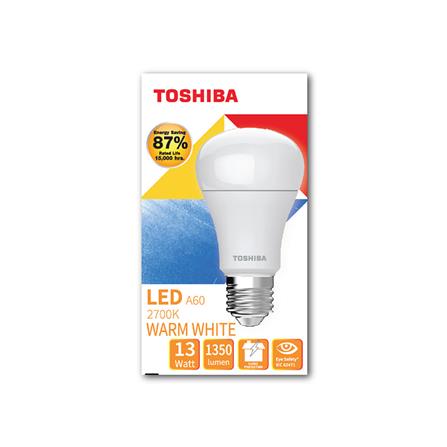 หลอด LED TOSHIBA A60 G7 15000Hr 13 วัตต์ WARMWHITE E27_1