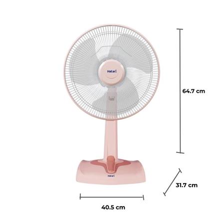 พัดลมตั้งโต๊ะ 14 นิ้ว HATARI HE-T14M3 สีพีช_1