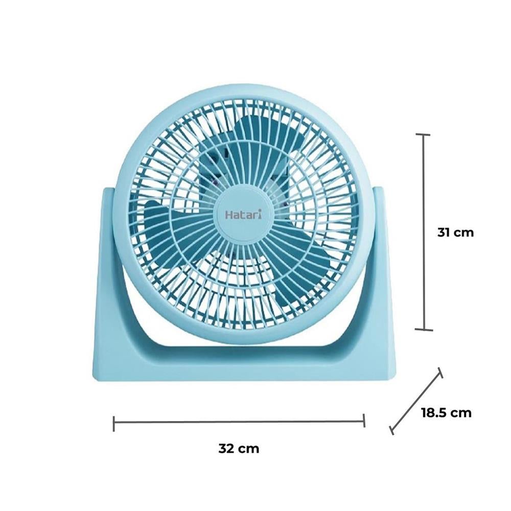 พัดลมพกพา 8 นิ้ว HATARI HT-PS20M1 สีฟ้า