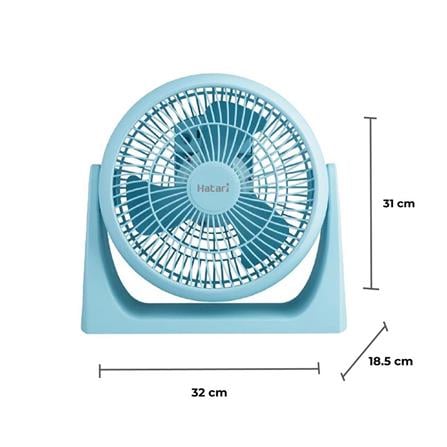 พัดลมพกพา 8 นิ้ว HATARI HT-PS20M1 สีฟ้า_1
