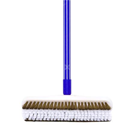 แปรงขัดพื้นทองเหลือง ตราสมอ ซุปเปอร์บิ๊ก 11 นิ้ว สีขาว/น้ำเงิน_2