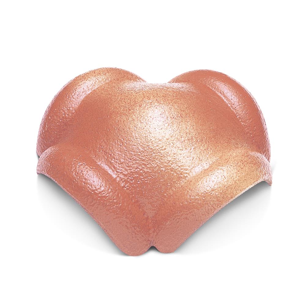 ครอบสันโค้ง 4 ทาง DURAONE ลอนเศรษฐี สีส้มรุ่งอรุณ